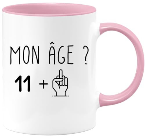 quotedazur - Mug Idée Cadeau 12 ans Homme Femme - Cadeau Anniversaire 12 Ans - Idée Cadeau Original, Humour, Drôle, Rigolo, Fun - Mug Tasse Café Thé Pas Cher