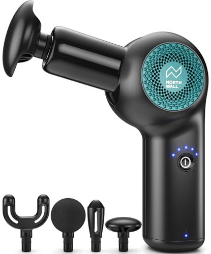 Massagepistole Northgun Flex - Sport- und Entspannungs Massagegerät - Massage Gun inkl. 4 Massageköpfen für Rücken, Schulter & Körper - Nackenmassagegerät - Professionelle Massage Pistole - Grün
