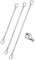 DOLPHERS 925 Sterling Silber Verlängerung Kette Halskette 3PCS Kettenverlängerer Karabinerverschlüsse Verlängerungskette Halskette kettenverlängerung silber Armband Fußkettchen für Halskette-13