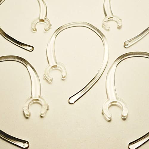 Comebachome Ersatz -Ohr -Loop -Clip, 5pcs transparente Gel Headset Ohrhooks, Ersatz -Earloop -Clip für drahtloses Headset -Kopfhörer