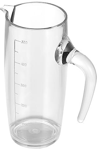 Zerodeko Decanter Per Vino Rosso Decanter Veloce Realizzato in Policarbonato Design Smussato Con Manico Facile Da Trasportare