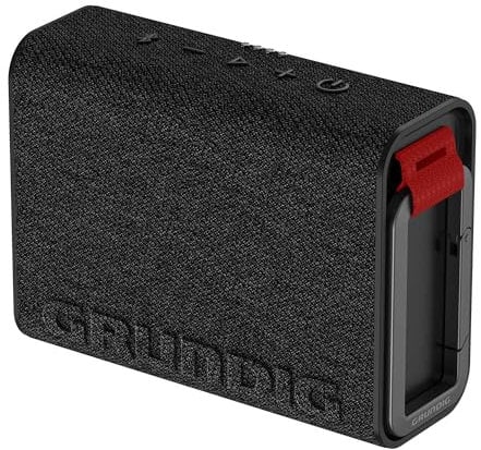 GRUNDIG GBT Jam 2 - Altoparlante Bluetooth nero da 4,3 W RMS, Bluetooth 5.3, fino a 30, portata fino a 30 ore, batteria ricaricabile, funzione power bank e vivavoce, resistente alla polvere e