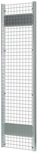 qpool24 Drahtgitter-Seitenwand 1000 x 500 mm (H x T), glanzverzinkt