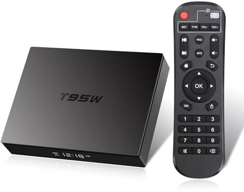 Android 11.0 TV Box avec Quad Core Arm Cortex-A35, 2 Go RAM 16 Go ROM, 4K HD, Double WiFi, Bluetooth 5.0 Smart Box
