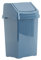 CHPL [Midnight Navy] - 8L Litre SMALL Plastic Swing Bin With Removable Swing Lid Waste Recycle Dustbins Trash Can Rubbish Refused Bins Ideal For Kitchen, Bathroom, Office - Made In UK