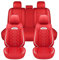 SAINANAR Autositzbezüge komplettes Set kompatibel mit Mazda CX-5 Grand Touring 5-Sitze Allwetter Sitzbezug aus Rutschfestem Wasserdichtem PU-Leder Standard,Farbe Rot