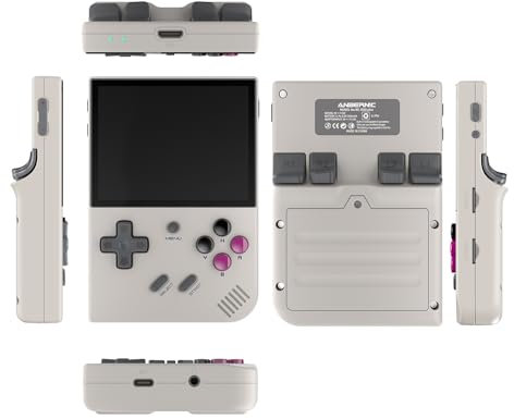 RG35XX Plus Retro Console Portatile Supporto HDMI TV Output 5G WiFi Bluetooth 4.2 3.5 Pollici IPS Schermo Linux Sistema Built-in 64G TF Card 5515 Giochi (Grigio)