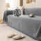 JIcloun Grau Sofa überwurfdecke L Form Große 1 2 3 4 Sitzer Sofadecke Kuscheldecke Chenille Couch Überwurf Tagesdecke mit Fransen, Wasserdicht 180x380cm