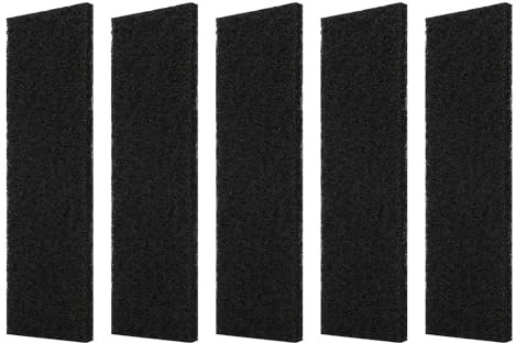 Komdndht 5 Pcs Ceiling Fan Filter Kit - Coconut Carbon Air Filters Set Filters for Fan Blades, Easy Install, Keep Air