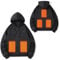 Heated Sweatshirt Unisex USB Heated Hoodie with 3 Heating Levels UK Clearance Men Women Heated Jumper Jacket USB Rechargeable Heated Body Warmer Thermal Tops Heated Clothing for Running Hiking