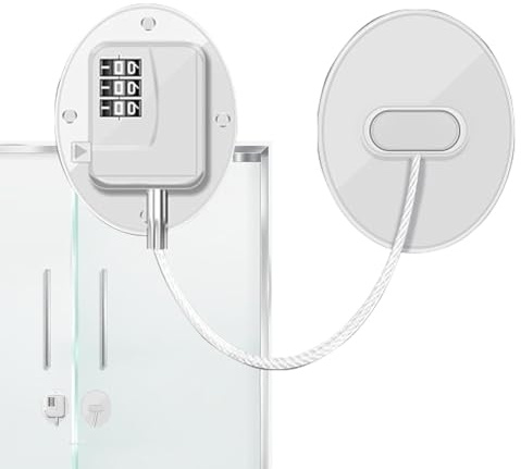 Weiße Kühlschrankschlösser mit Code, für Kühlschrank, Sicherheitscode, Fenster, Kinder, Schloss für Kühlschrank, mit Zahlencode, für Schublade, Schrank