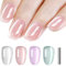 Shining She Vernis Semi Permanent Cat Eyes, 4 Couleurs Blanc Rose Nude Violet Vert Moonlight Crystal Magnétique Semi-permanent Jelly Glass vernis à ongles Soak Off UV/LED pour Salon DIY Home, 8 ML