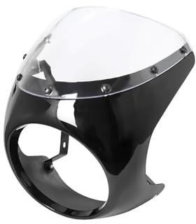 Spoiler Pare-Brise Déflecteurs Kits De Carénage De Pare-Brise De Guidon De Phare Universel De Moto Cafe Racer De 7 Pouces