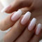 24PCS Press on Nails Medium Coffin, French False Nails Pink White Gradient Acrylic Fake Nails, Natural Ballerina Glue on Nail, Removable Full Cover Stick on Nail for Women Daily Wear 12 Sizes