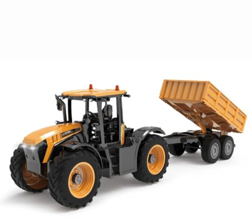 JCB Remote Control Farm Tractor 1:16 Scale RC Vehicle with Lights & Sounds