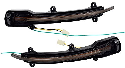 Huhpa Dynamische Blinker Blinker Seite Rückspiegel Kontrollleuchte for Audi Q5 SQ5 8R 2008-2017 Q7 SQ7 4L Facelift 2009-2015(Blue-yellow)