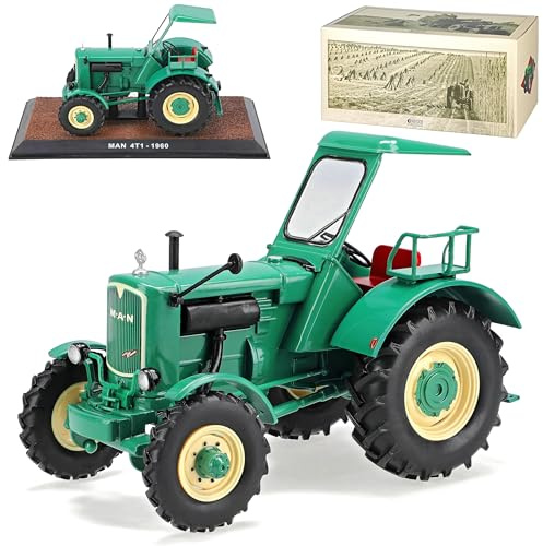 alles-meine.de GmbH MAN 4T1 1960 Grün Traktor 1/32 Atlas Modell Auto mit individiuellem Wunschkennzeichen
