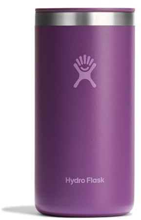 Hydro Flask Travel Coffee Cup – Insulated Stainless Steel, Non-Spill, Leak Proof to-Go Tumbler 16 Oz Beachplum Purple
