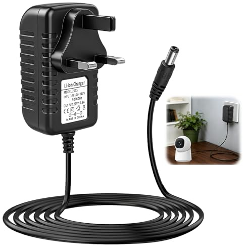 21V Lithium Battery Charger, AC DC Power Supply Adapter for Mini Chainsaw | 1.5A Battery Charger with 5.5x2.5mm Plug for Electric Pruning Shears Power Tools LED Strip Light Router Submersible Pump