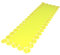 DECOLINE Filz Tisch-Deckchen Blumenbordüre 30 x 100cm gelb 4 Stück
