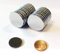 Bilderdepot24 Neodym Magnete 20x2 mm 10 Stück, extra starke Magnete passend für Glas - Magnetboards, Magnettafel, Pinnwand, Kühlschrank, Scheibenmagnet, Magnetisierung - N45