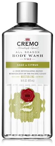 CREMO - Feuchtigkeitsspendendes Body Wash Für Männer | Revitalisierendes Duschgel Mit Salbei & Zitrusfrüchten | 473ml