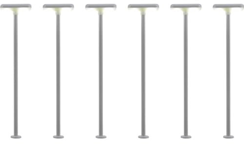 Viessmann Modelltechnik H0 Bahnsteigleuchte doppelt Fertigmodell 63646 6 St.