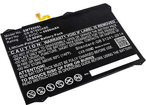 subtel, Batteria per Tablet compatibile con Samsung Galaxy SM-T825 Tab S3 (LTE) (3.8V, 6000mAh)