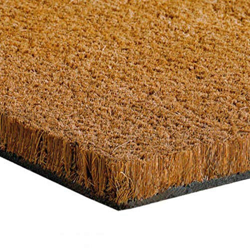 Flooring Direct Natural Coconut Coir Entrance Matting 17mm 1m & 2m Wide (1m x 1.25m (100cm x 125cm))