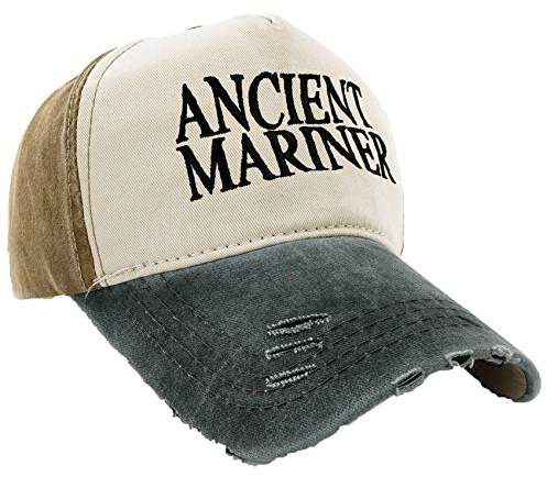 MFAZ Morefaz Ltd Kapitänsmütze Mütze Army Baseballmütze Damen Herren Cap Captain,Crew,Pirate (Ancient Mariner Graphite Peak)