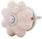 Möbelknöpfe Keramik Weiß Porzellan 40mm Landhausstil Shabby-Chic Schrankknopf Türgriff (Kürbis beige marmoriert)