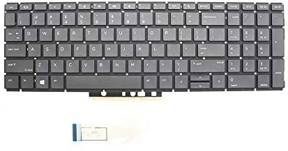 New US Laptop Keyboard for HP Probook 450 G6, 455 G6, 450R G6, 455R G6, V181646BS1 Non-Backlit