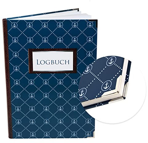 Logbuch-Verlag Seetagebuch Meilenbuch Logbuch dunkelblau DIN A4 Hardcover - Schiffstagebuch für Segler Motorbootfahrer Yachtlogbuch