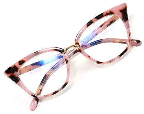 WANWAN Frauen Cat Eye Lesebrille Mode Rahmen übergroße Qualität Leser, X-leo002
