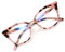 WANWAN Frauen Cat Eye Lesebrille Mode Rahmen übergroße Qualität Leser, X-leo002