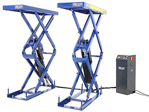 Pro-Lift-Werkzeuge Unterflur Einbau Doppel Scheren-Hebebühne 3200kg 400V Bodeneben Autobühne 3,2t Werkstattbühne