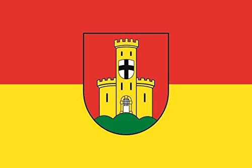 U24 Aufkleber Bonn-Bad Godesberg Flagge Fahne 8 x 5 cm Autoaufkleber Sticker