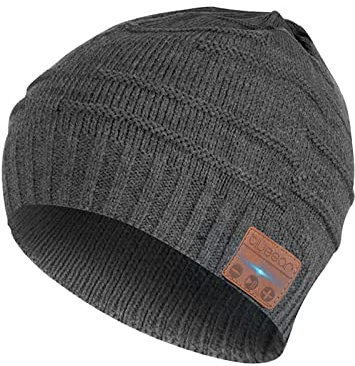 Blue Ear Bluetooth Beanie Hat Bluetooh 5.0 Headphone blueear Wireless Winter Knit Hats with Stereo Speaker and MIC,Gifts for Birthday,Christmas,Thanksgiving Day