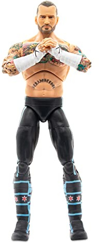 AEW All Elite Wrestling Unmatched Series 4 cm Punk - 6-Inch cm Punk Figure with Accessories