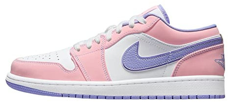 Nike Dunk Low Retro, Basketballschuhe für Damen, Aritc Rosa Lila Weiß, 40 EU