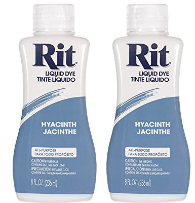 Rit Dye Multi-Purpose Liquid 8 OZ. | Great for Clothing, Accessories, Décor, and Much More | 2-Pack, Hyacinth