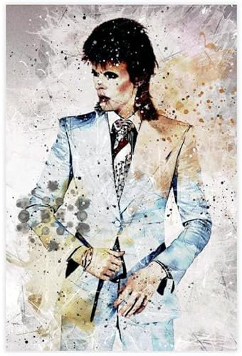 Puzzle 1000 Teile Erwachsene und Kinder David Bowie Holz Puzzles Stress Freisetzung Spiel 1000 Piece 29.5x19.6inch(75x50cm) Kein Rahmen