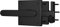 Sdstone Double Sided Gate Latch for Wooden Fence Heavy Duty,Aluminum Swinging Door Latch Gate Hardware,Black