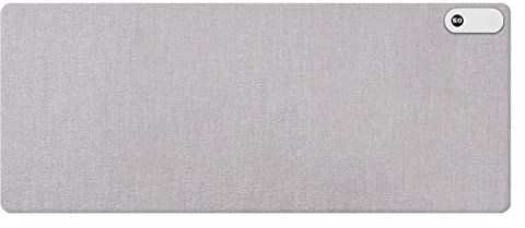 Petalum Warm Desk Pad Office Decor Heating Mouse Mat, 3 Heat Levels, Suitable for PC,Keyboard, Laptops (Grey)