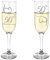 Always Looking Good Set di 2 calici da champagne incisi per il 50° anniversario di matrimonio, calici da champagne dorati incisi