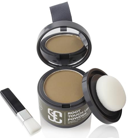Ansatzpuder, Haar-Concealer Haarverdichtung für Frauen und Männer, Haaransatz Ausbessern & Kaschiert Sofort Haarausfall,Touch Up Haarpulver für dünnes Haar für Frauen (Blond, 4g)