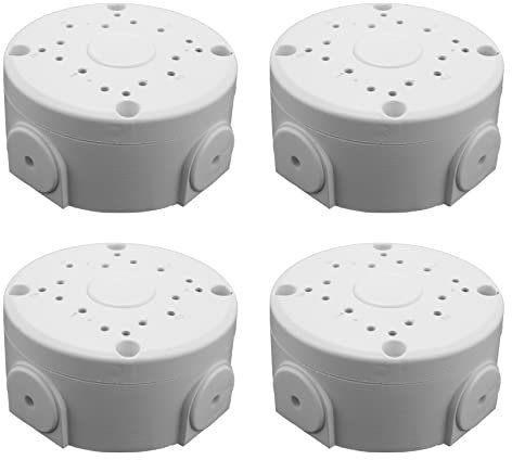 Giilayky Universal Security Camera Junction Box Mount Bracket,Outdoor Use Waterproof Wall Ceiling Mount Cable Base Boxes