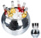 Dazzling Large Disco Ball Ice Bucket - Heat Preserving Ice Bucket for Parties with Disco Ball Decor and Protruding Base for Stability