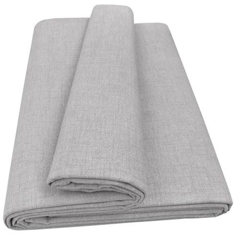 emmevi Sofaüberwurf aus Baumwolle, Überwurf für Bett, Sofa, Sessel, 170 x 280 cm, Pastellgrau