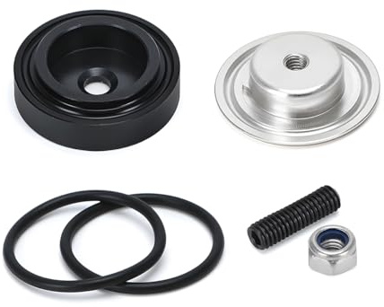 JNNJ Scheibenwischer Wischerstecker Wischerstecker, Auto Heckscheibenwischer Delete Plug, Fahrzeug Aluminiumlegierung Heckwischer Löschen Stecker Abdeckung(Silber)